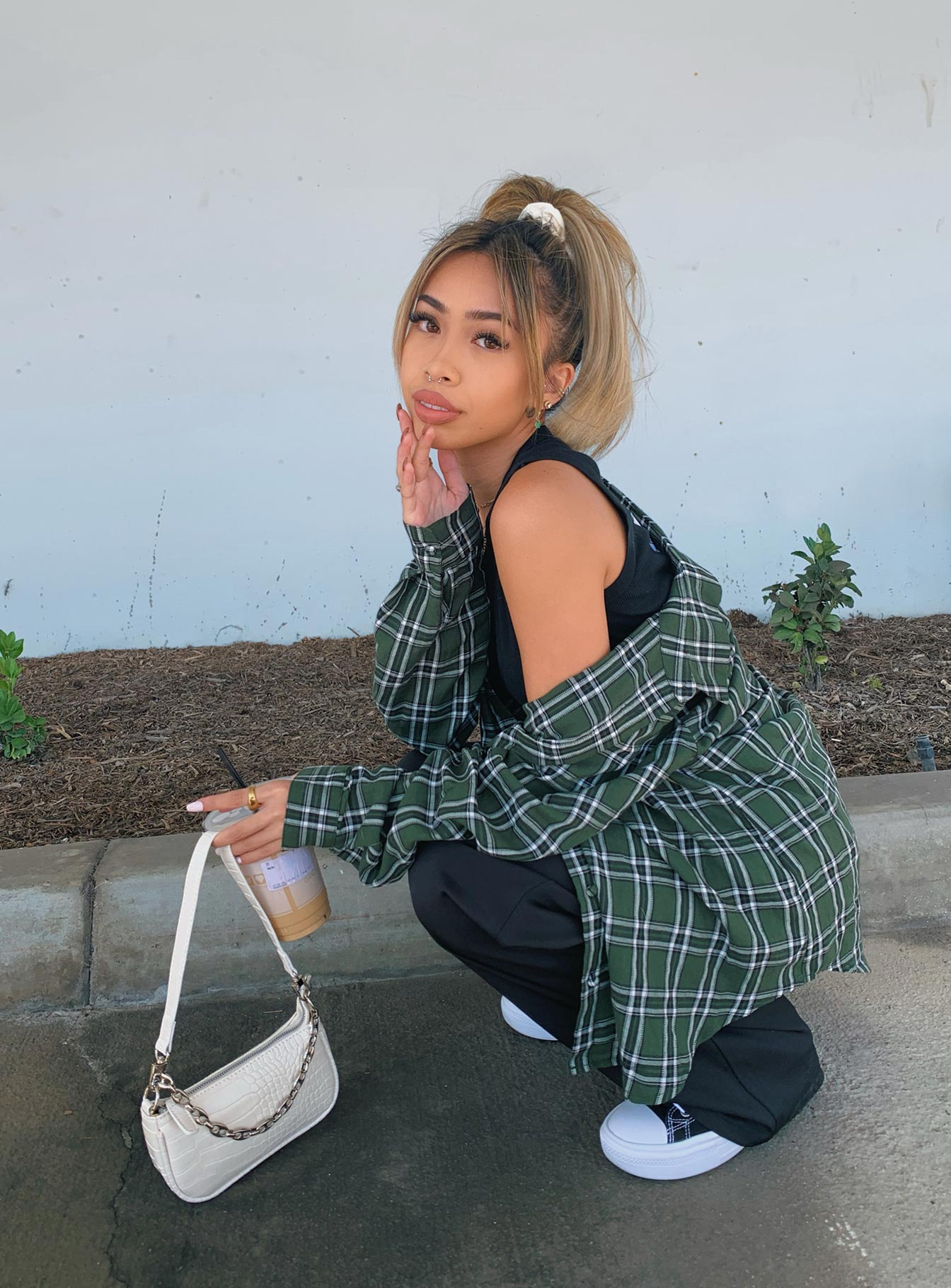 product Princess Polly Full Sleeves High Neck  Nora Shirt Forest Green